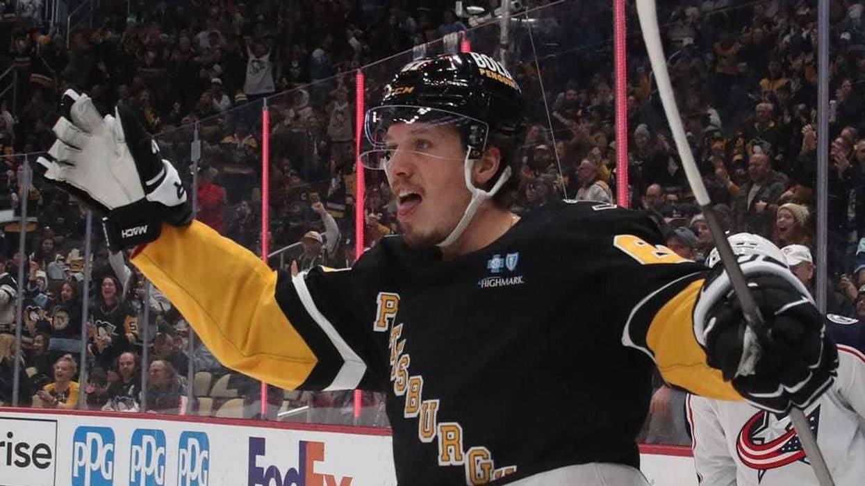 Rickard Rakell celebrating goal