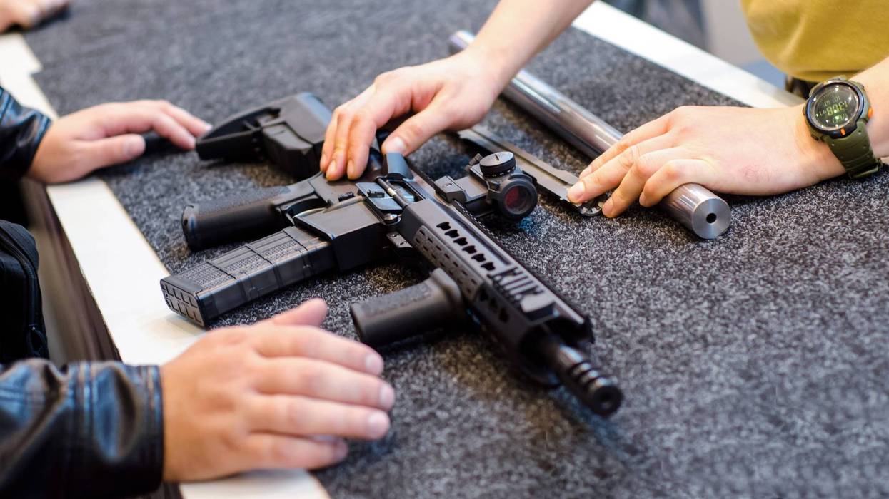 Rifle presentation in the store