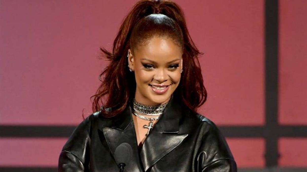 Rihanna speaks onstage at the 2019 BET Awards on June 23, 2019 in Los Angeles