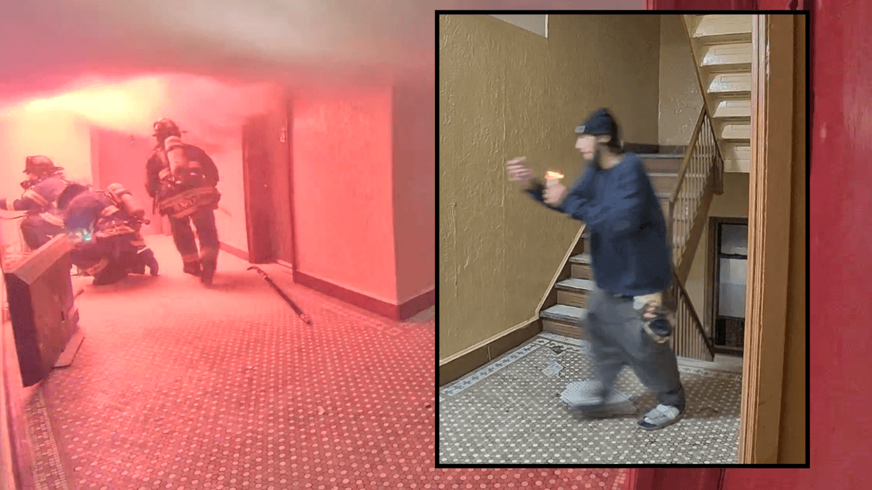 Man seen with flaming object before fire that killed 1, injured 10 in the Bronx