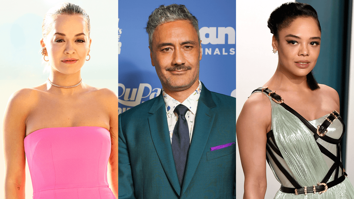 Rita Ora, Taika Waititi and Tessa Thompson