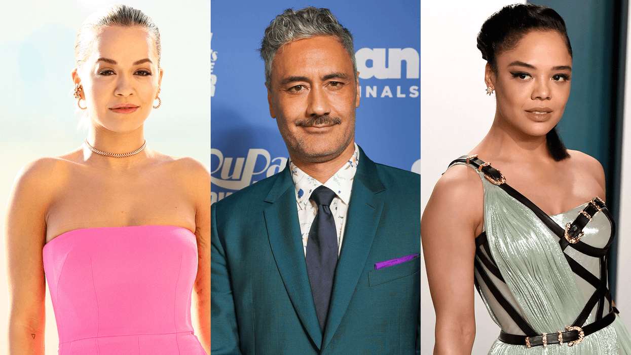 Rita Ora, Taika Waititi and Tessa Thompson