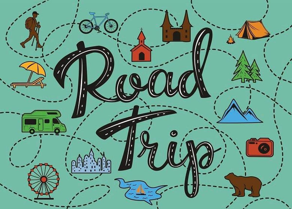 road trip graphic
