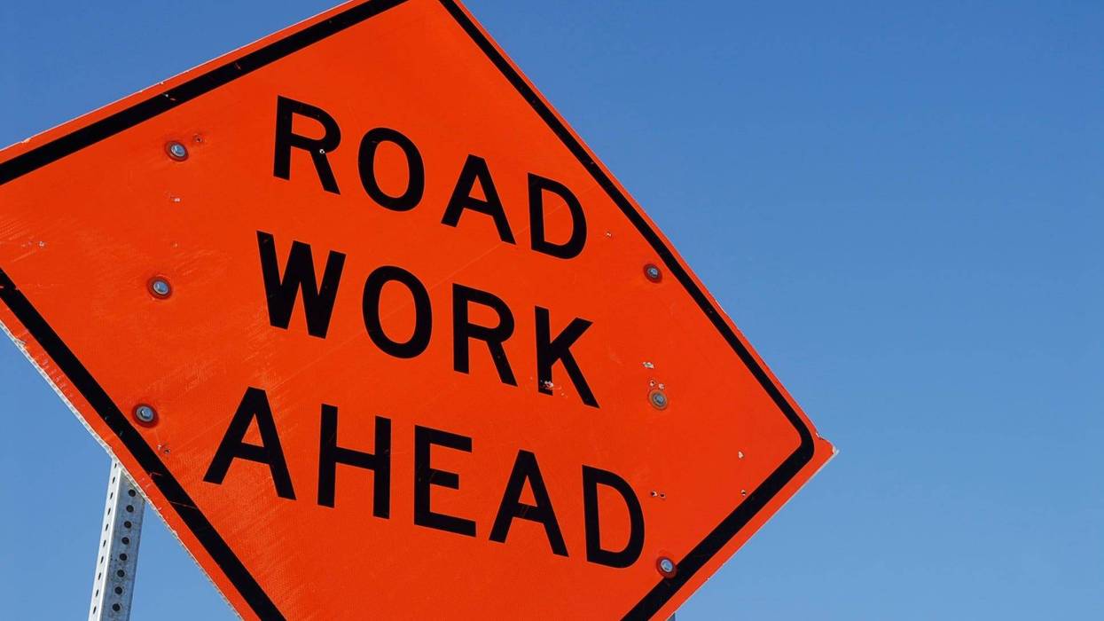 Road Work Sign