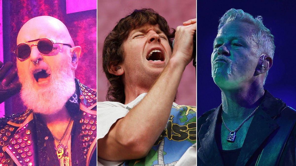 Rob Halford of Judas Priest, Brendan Yates of Turnstile, James Hetfield of Metallica