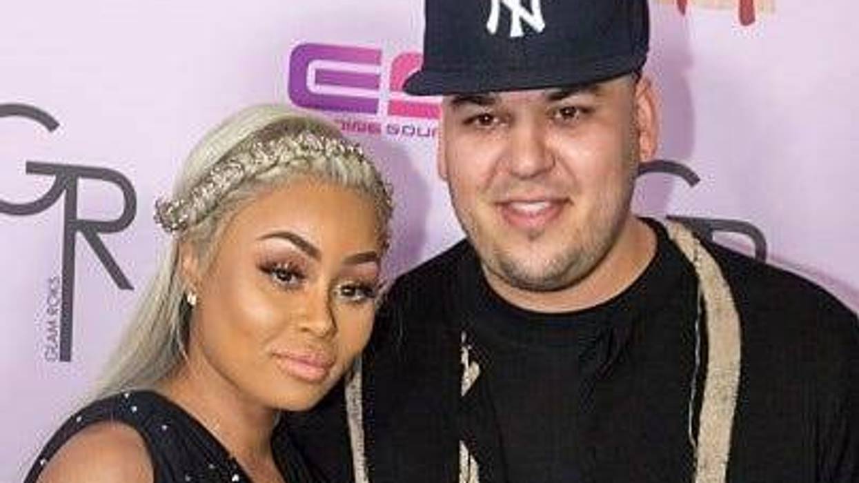 Rob Kardashian and Blac Chyna arrive at her Blac Chyna Birthday Celebration And Unveiling Of Her "Chymoji" Emoji Collection at the Hard Rock Cafe on May 10, 2016 in Hollywood, California.