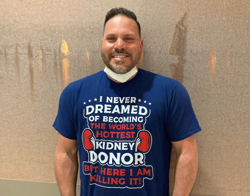 Rob Modica said he has no regrets about becoming a kidney donor