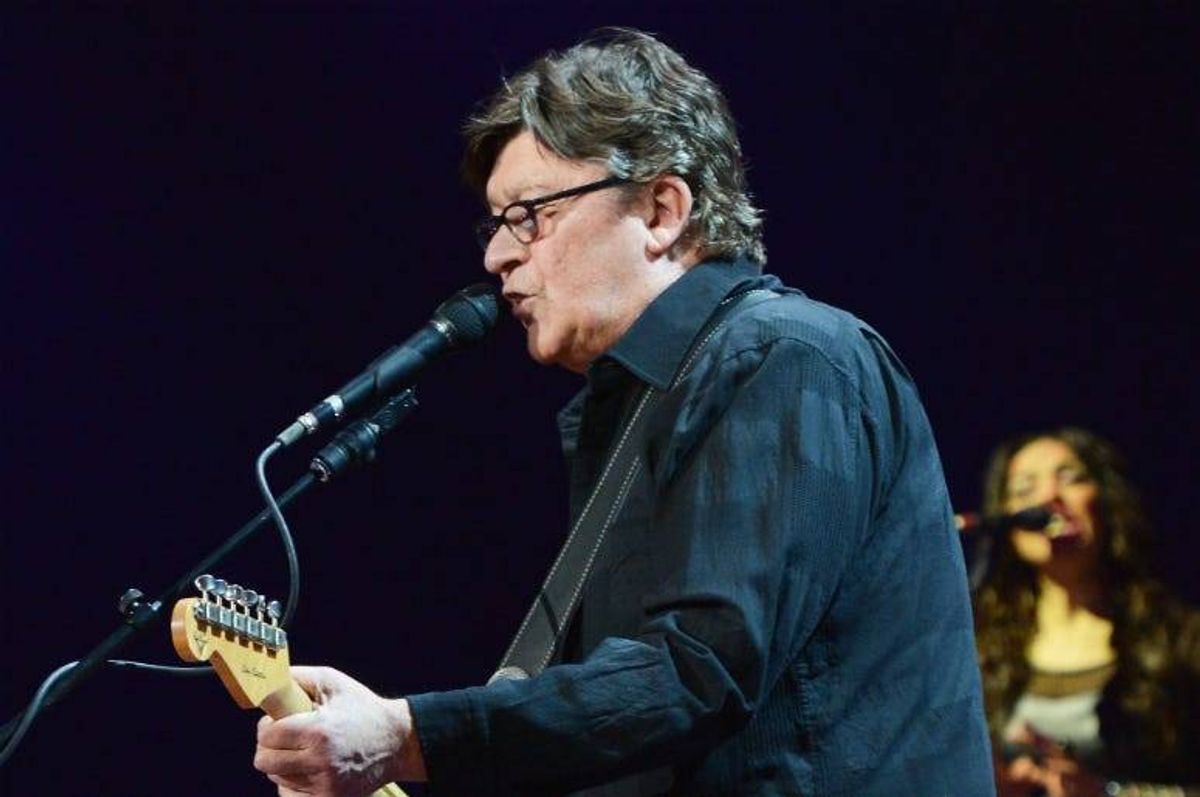 Robbie Robertson performs on stage during the 2013 Crossroads Guitar Festival