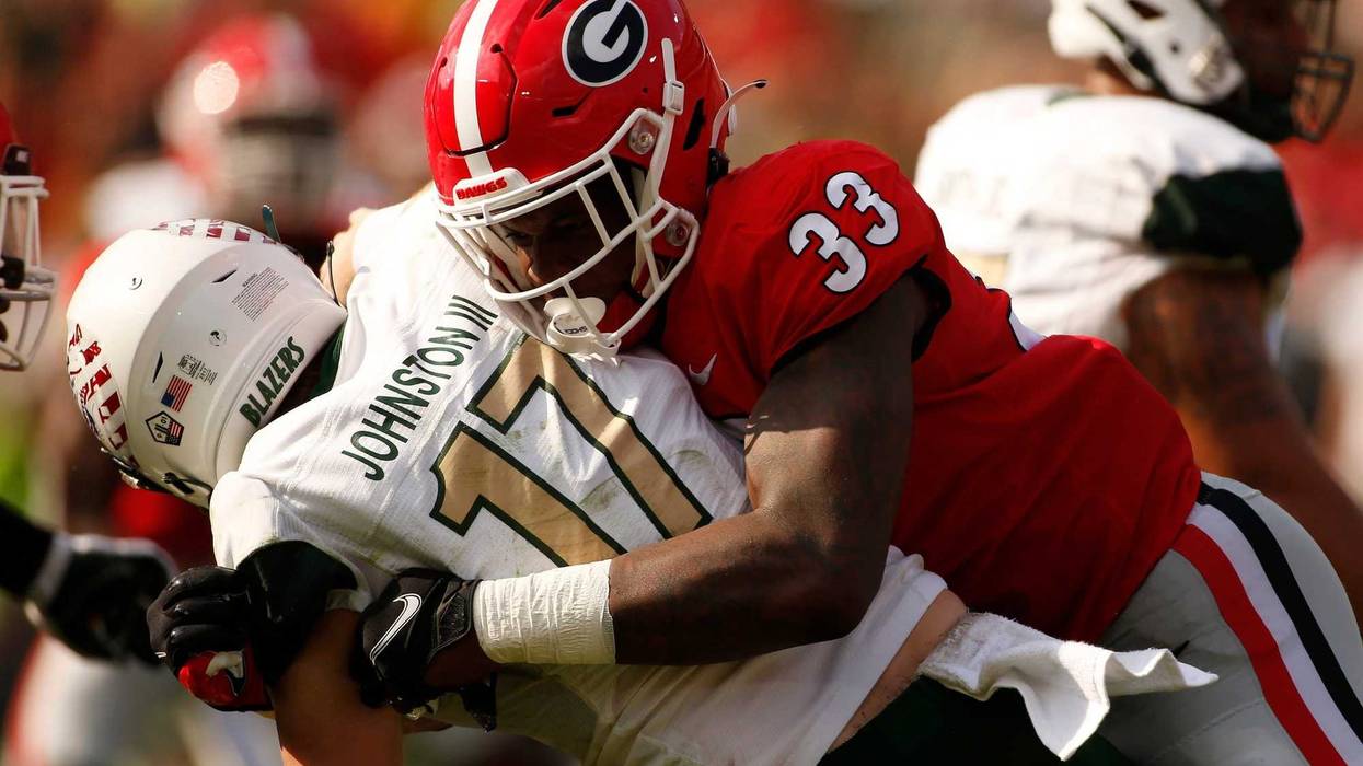 Robert Beal sack vs UAB at Georgia