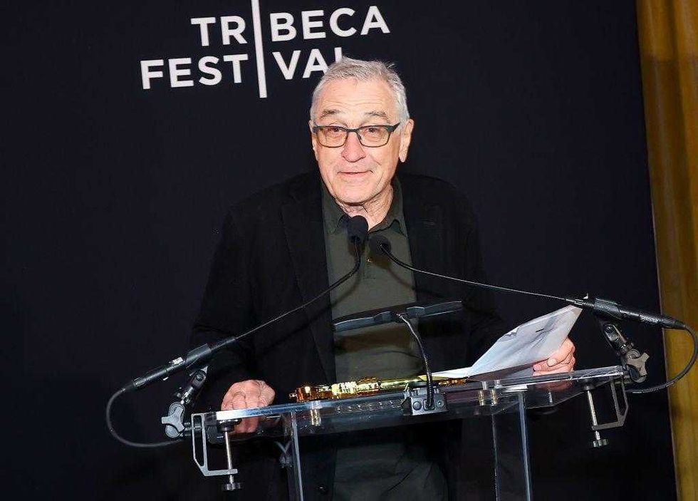 Robert De Niro and Mayor Eric Adams attend the Tribeca Festival opening night reception at Tribeca Grill on June 07, 2023, in New York City.