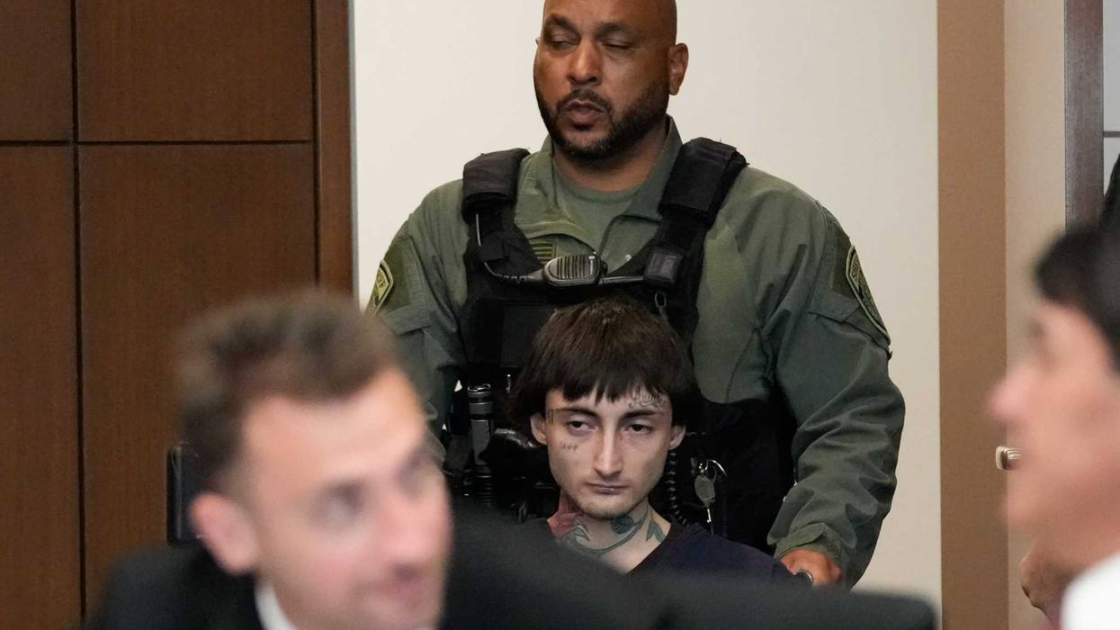 Robert E. Crimo III arrives for a hearing