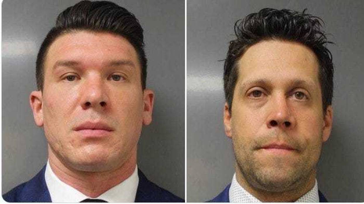 Robert McCabe (left) and Aaron Torgalski mugshot. The two Buffalo Police officers were charged with second degree assault on June 6, 2020 after a push on June 4 of 75-year-old Martin Gugino that left him bloodied when he struck concrete. (Photo: ECDA)