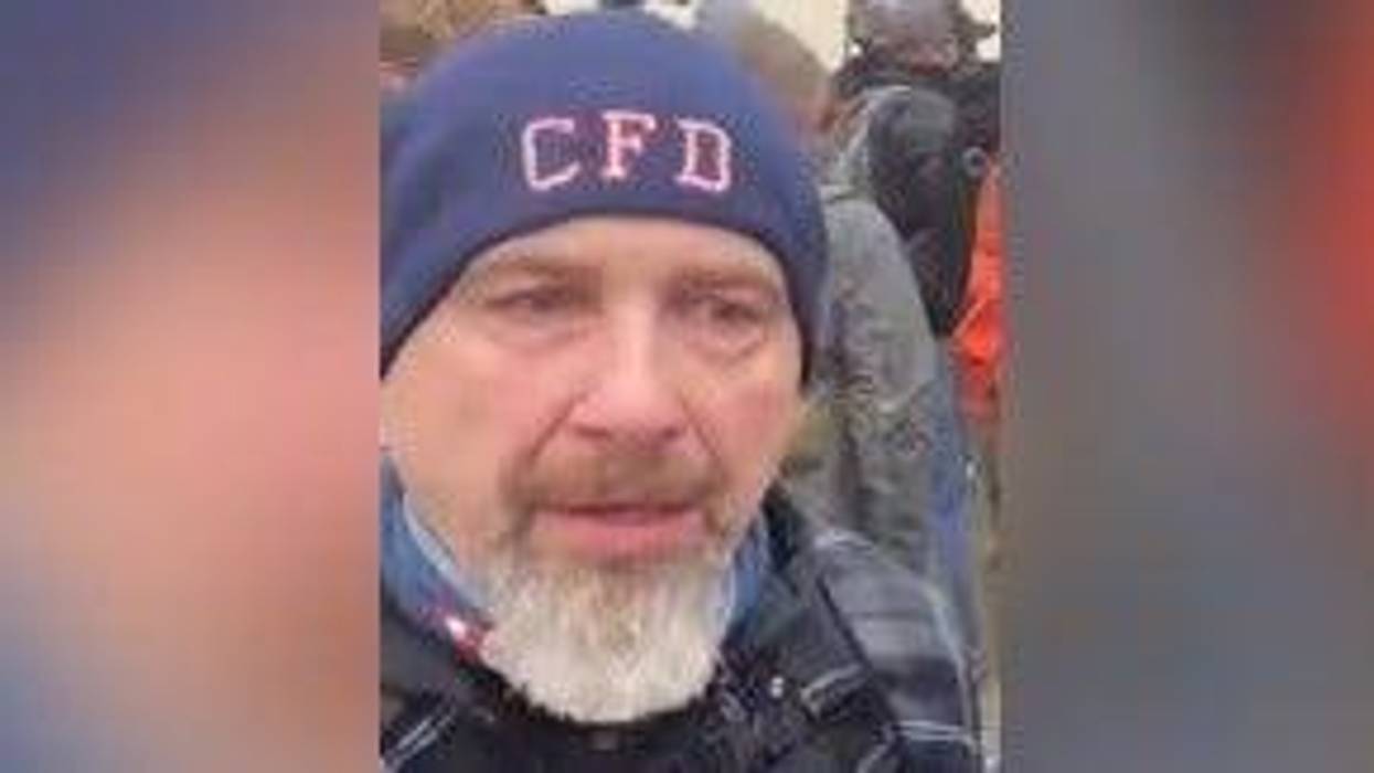 Robert Sanford, a retired Delaware County firefighter, was sentenced to more than four years in prison for throwing a fire extinguisher at police officers protecting the U.S. Capitol during the violent attack on Jan. 6, 2021.