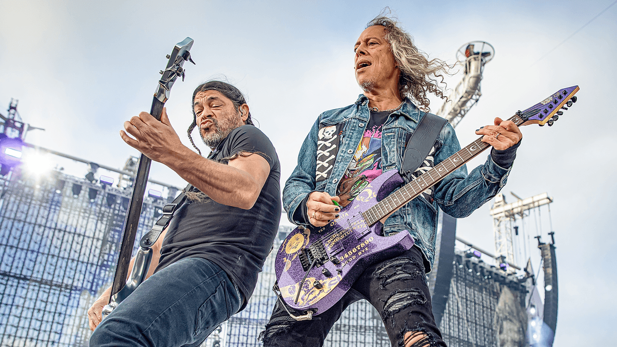 Robert Trujillo and Kirk Hammett