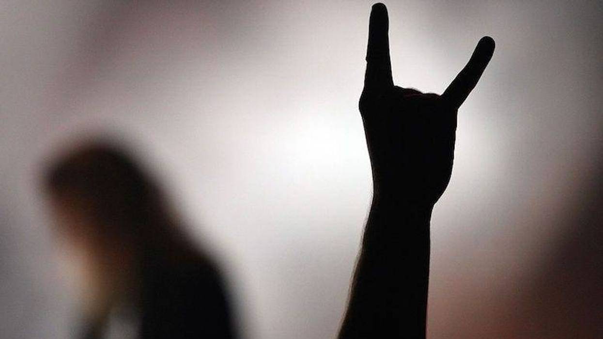 Rock and roll devil horns