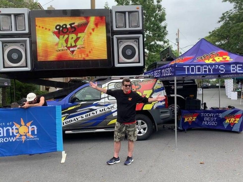 Rock at the finish line