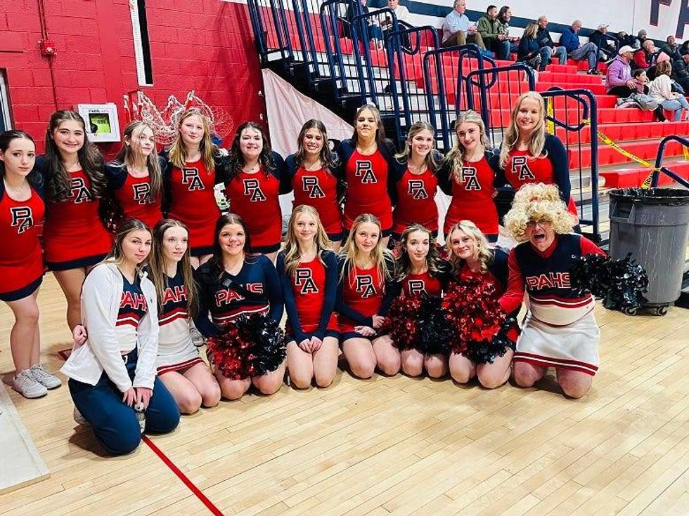 Rock with Pittston Area cheerleaders