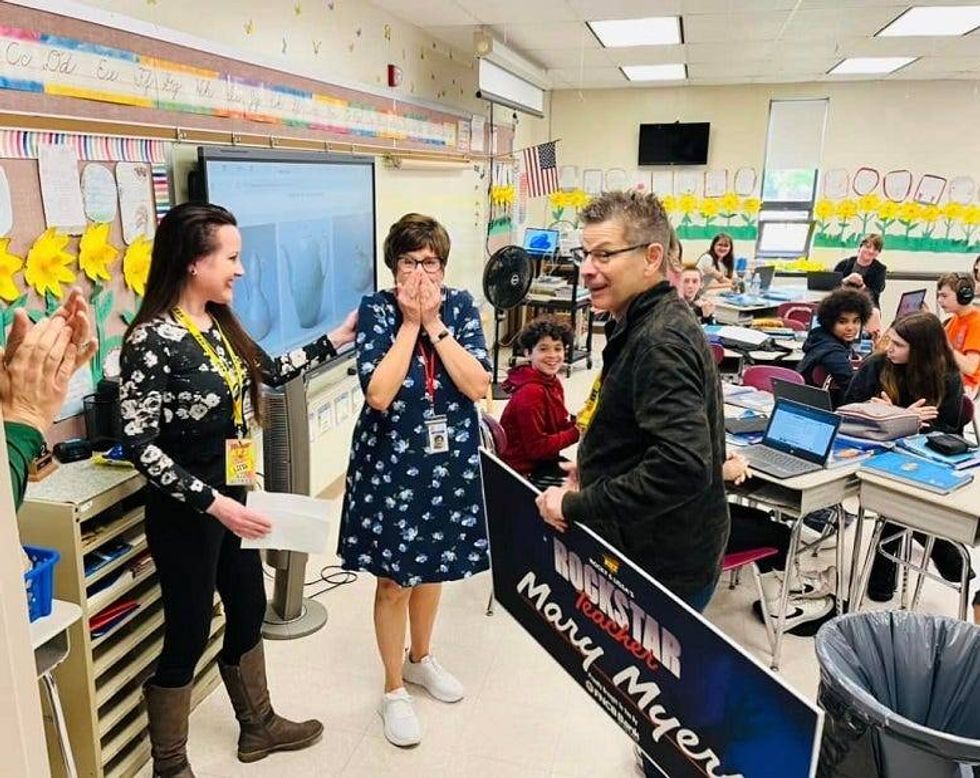 Rockstar Teacher winner Ms. Myers