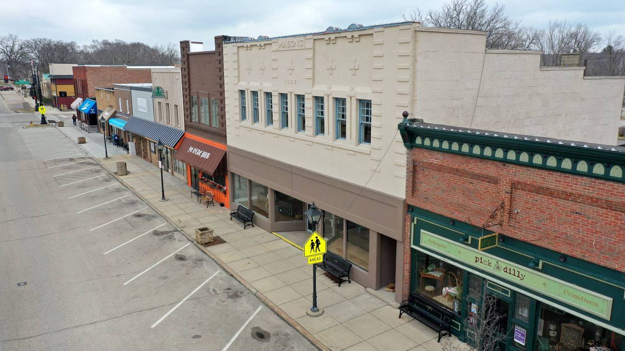 ROCKTON, ILLINOIS - MARCH 24: A normally busy Main Street is deserted as the small businesses that line the business district remain closed after the governor instituted a shelter-in-place order in an attempt to curtail the spread of the coronavirus.