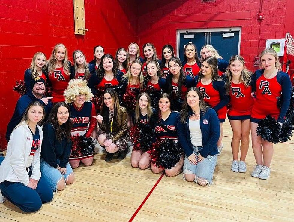 Rocky, Lissa & Pittston Area Cheerleaders/Coaches