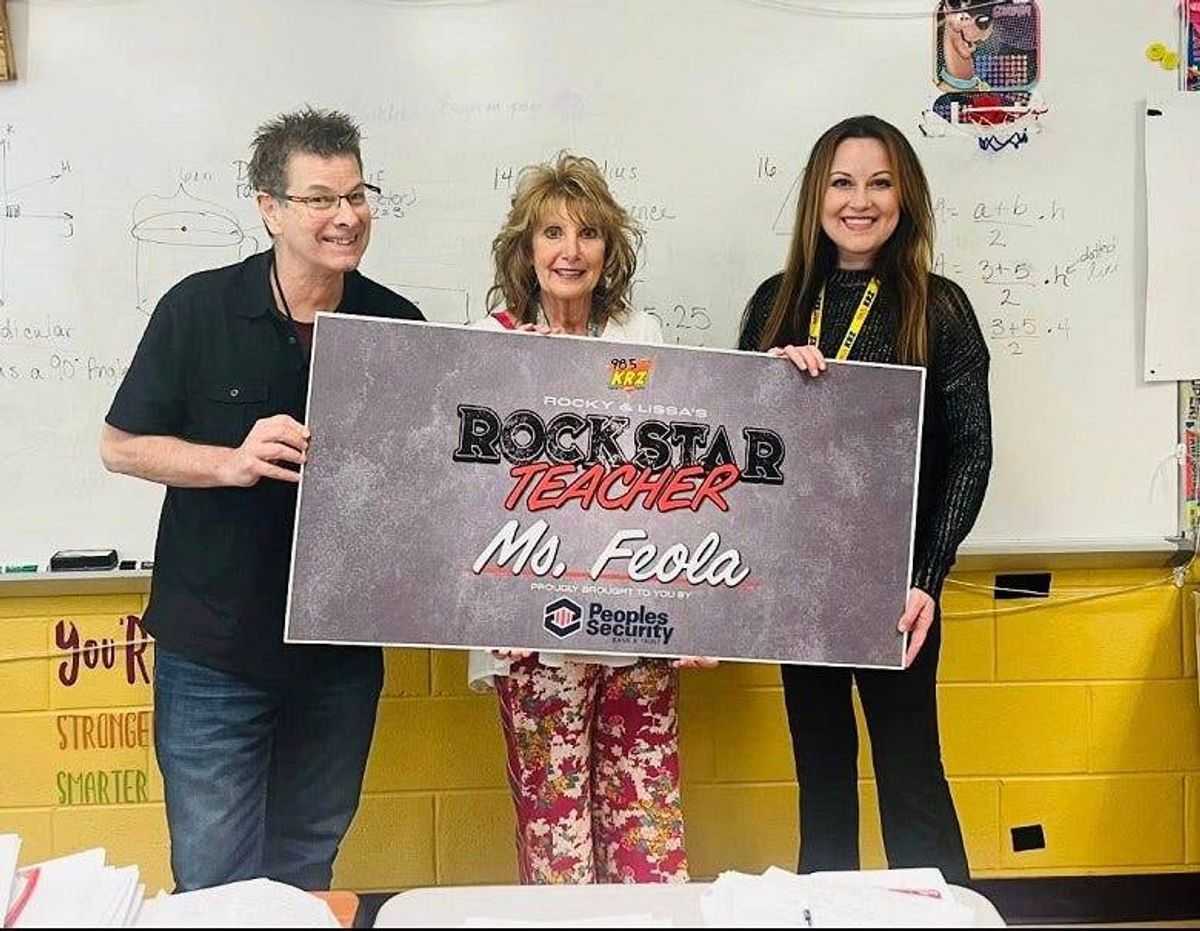 Rocky & Lissa w. Rockstar Teacher Ms. Feola