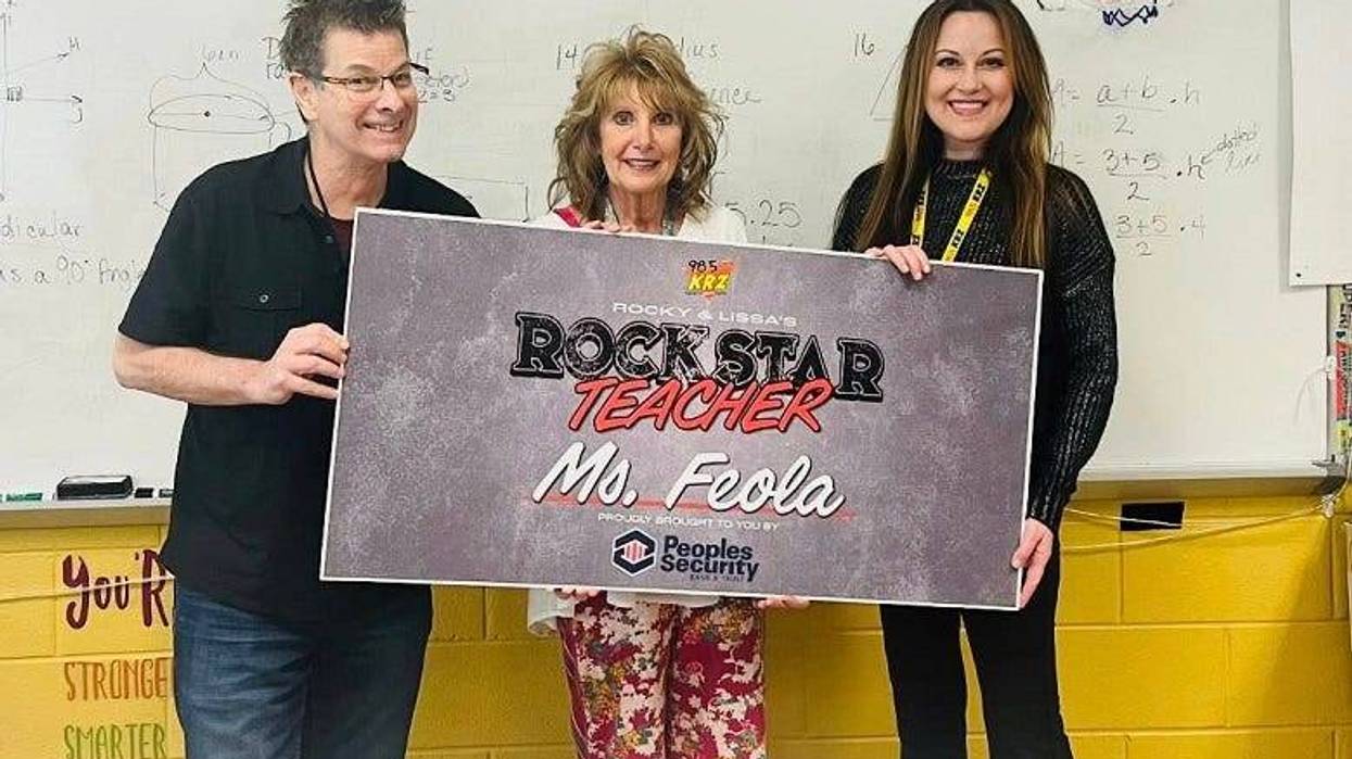 Rocky & Lissa w. Rockstar Teacher Ms. Feola