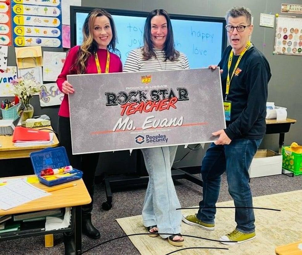 Rocky & Lissa with Ms. Evans