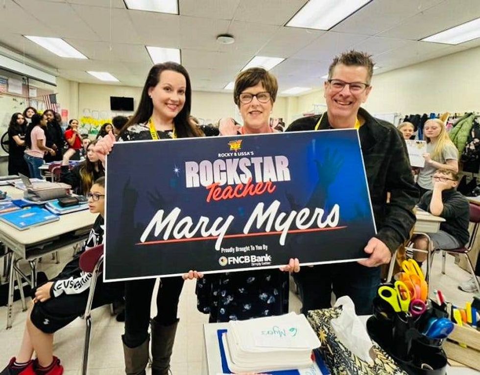 Rocky & Lissa with Ms. Myers