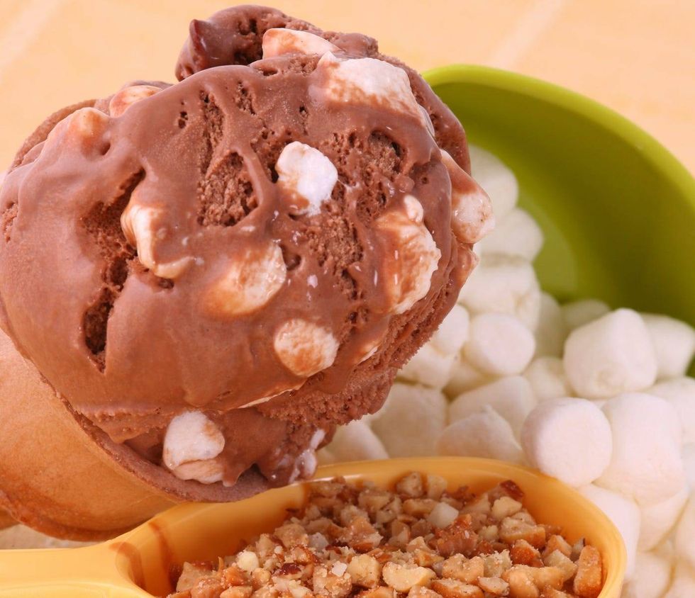 Rocky road ice cream