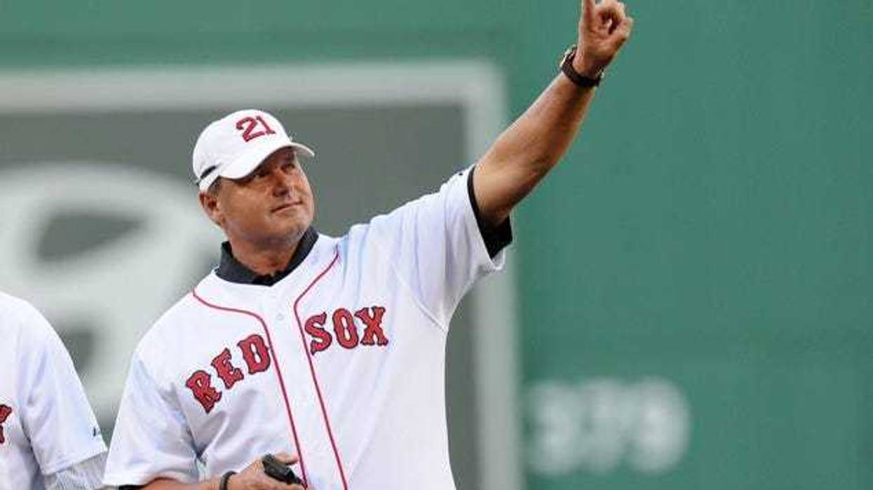 Roger Clemens at Fenway Park in 2013.