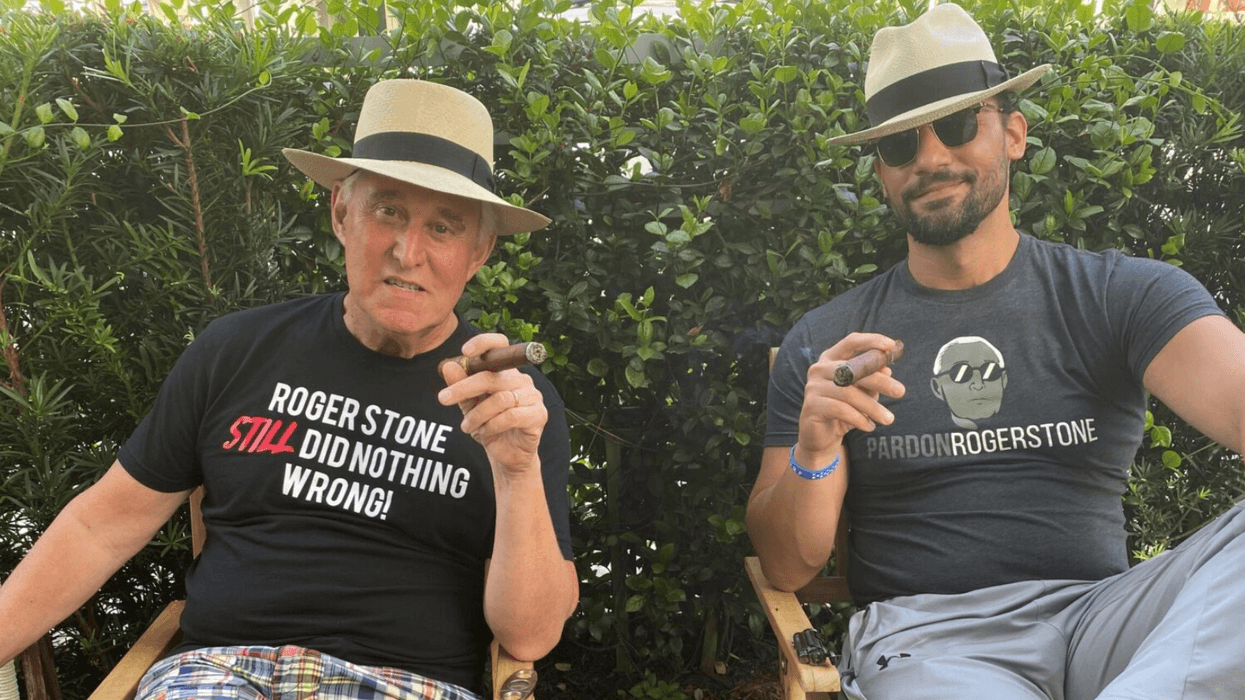 Roger Jason Stone, Jr. with Ex-NYPD Police Officer Salvatore J. Greco