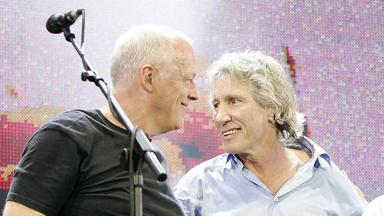 Roger Waters and David Gilmour of Pink Floyd