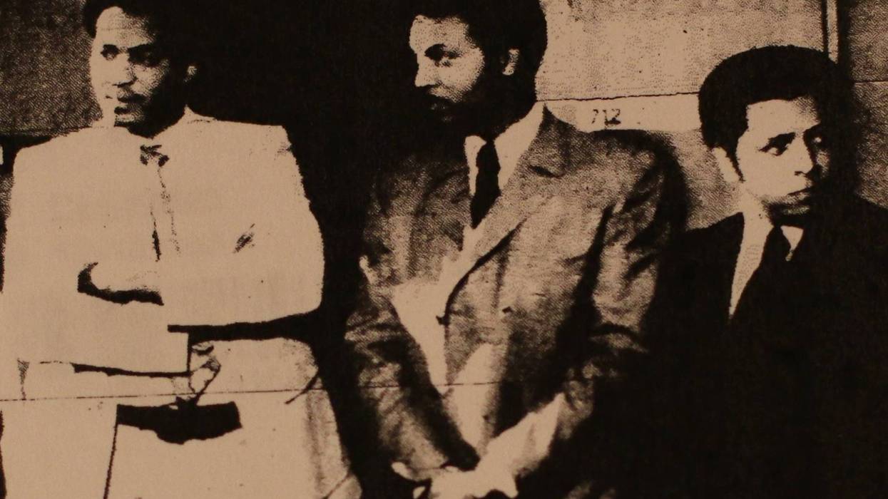 Ronald Martin Virgil Starkey, and James Harris (right to left), who were involved in the Rochester Massacre