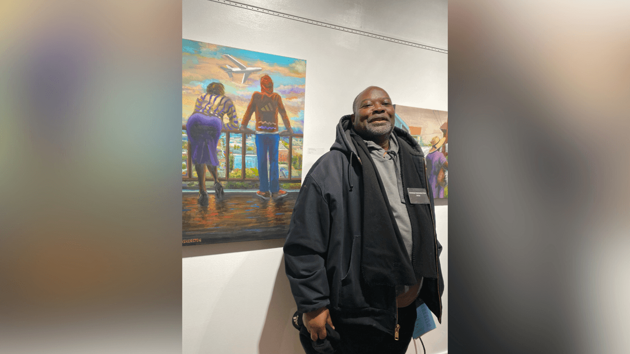 Ronald Washington, one of 15 fellows at Mural Arts Philadelphia.