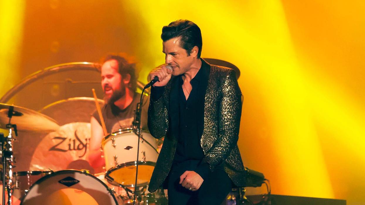 Ronnie Vannucci Jr. and Brandon Flowers of The Killers