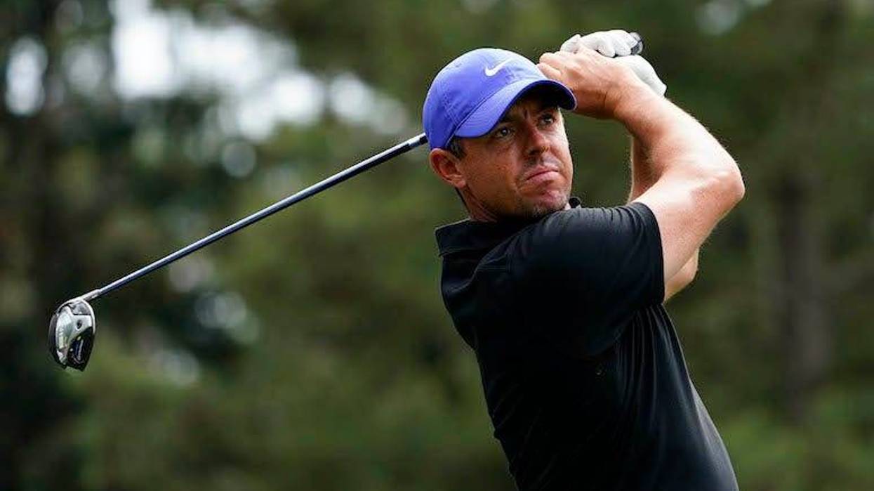 Rory McIlroy swing during 2021 Masters