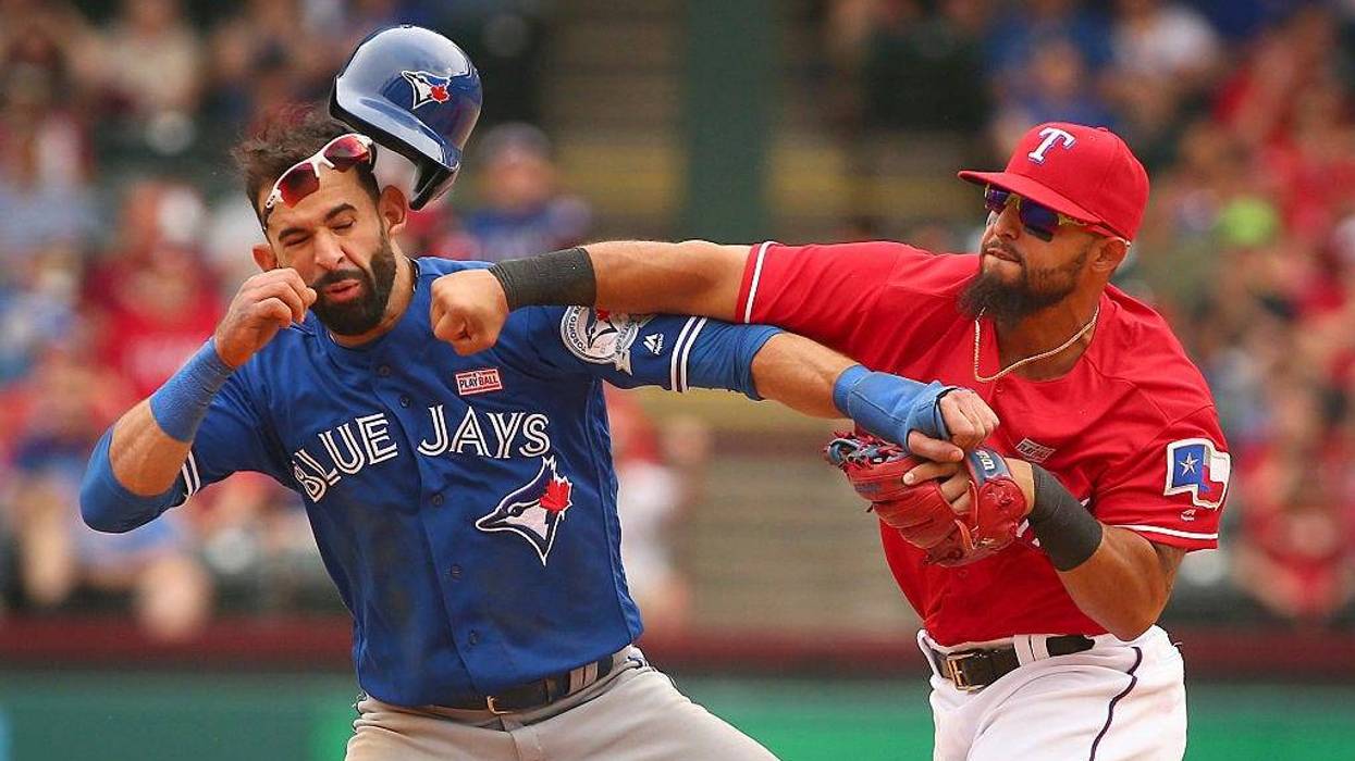 Rougned Odor-Jose Bautista punch