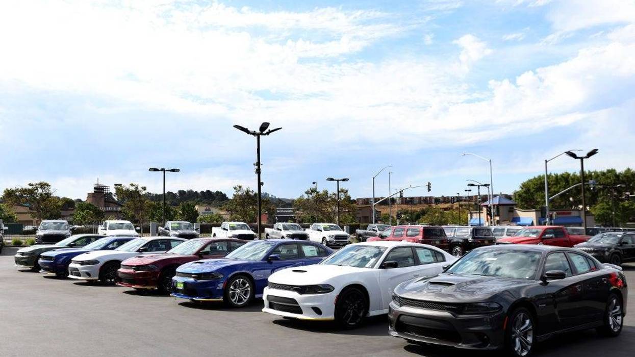 Row of Dodge Chargers