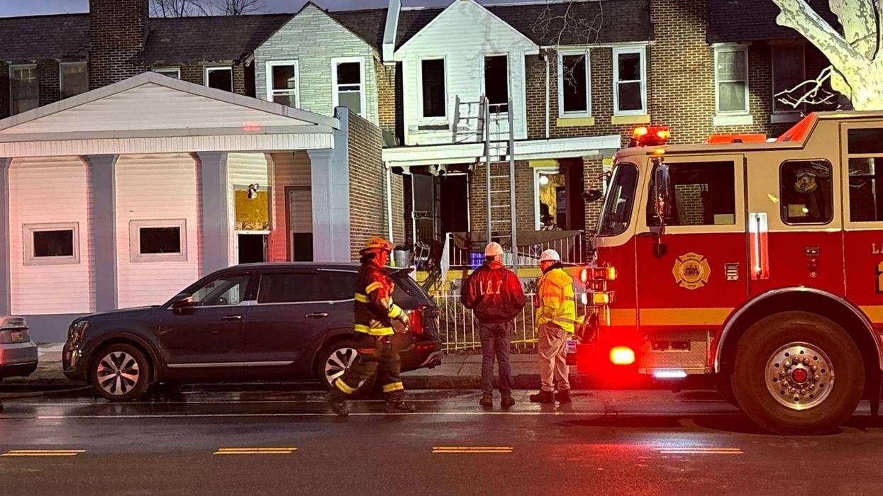 Rowhome fire in Ogontz