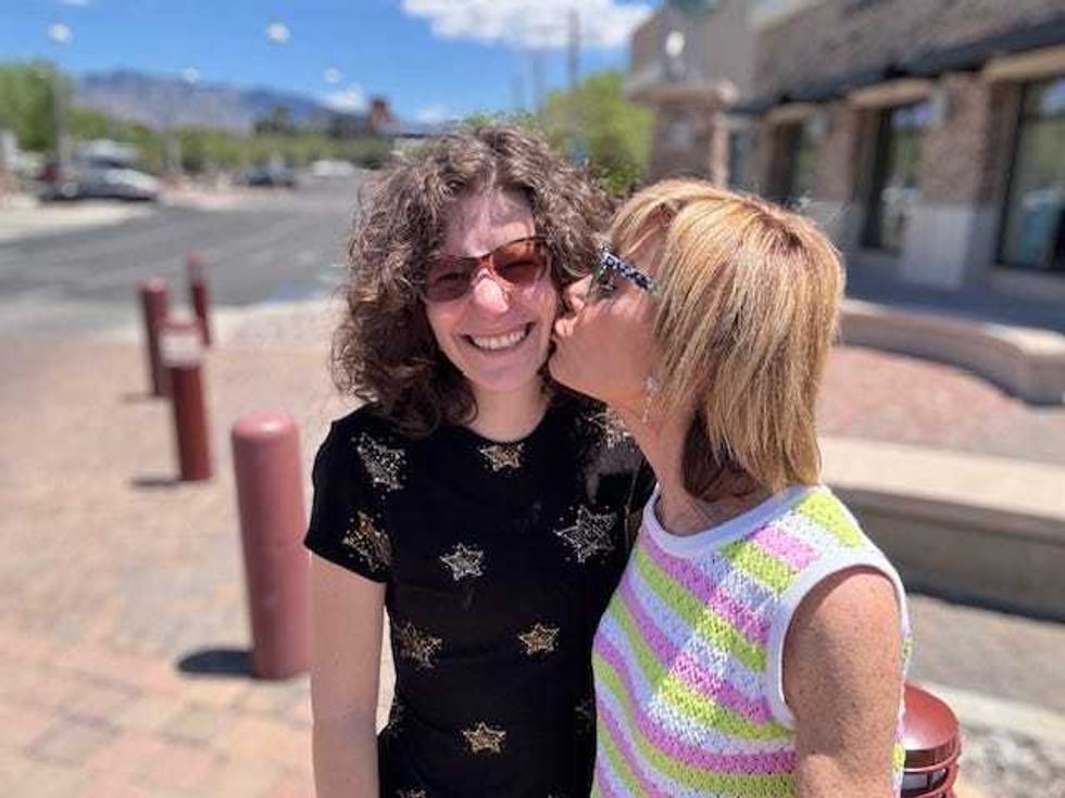 Roz & Sara on one of their many adventures over the years