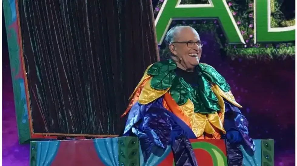Rudy Giuliani reveals himself on the April 20, 2022 episode of "The Masked Singer."