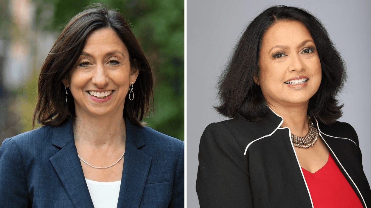 Rue Landau (left) and Nina Ahmad