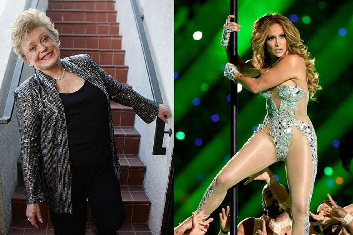 Rue McClanahan and Jennifer Lopez