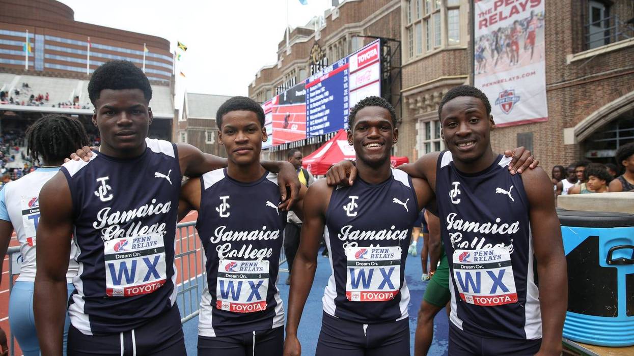 Runners from Jamaica College.