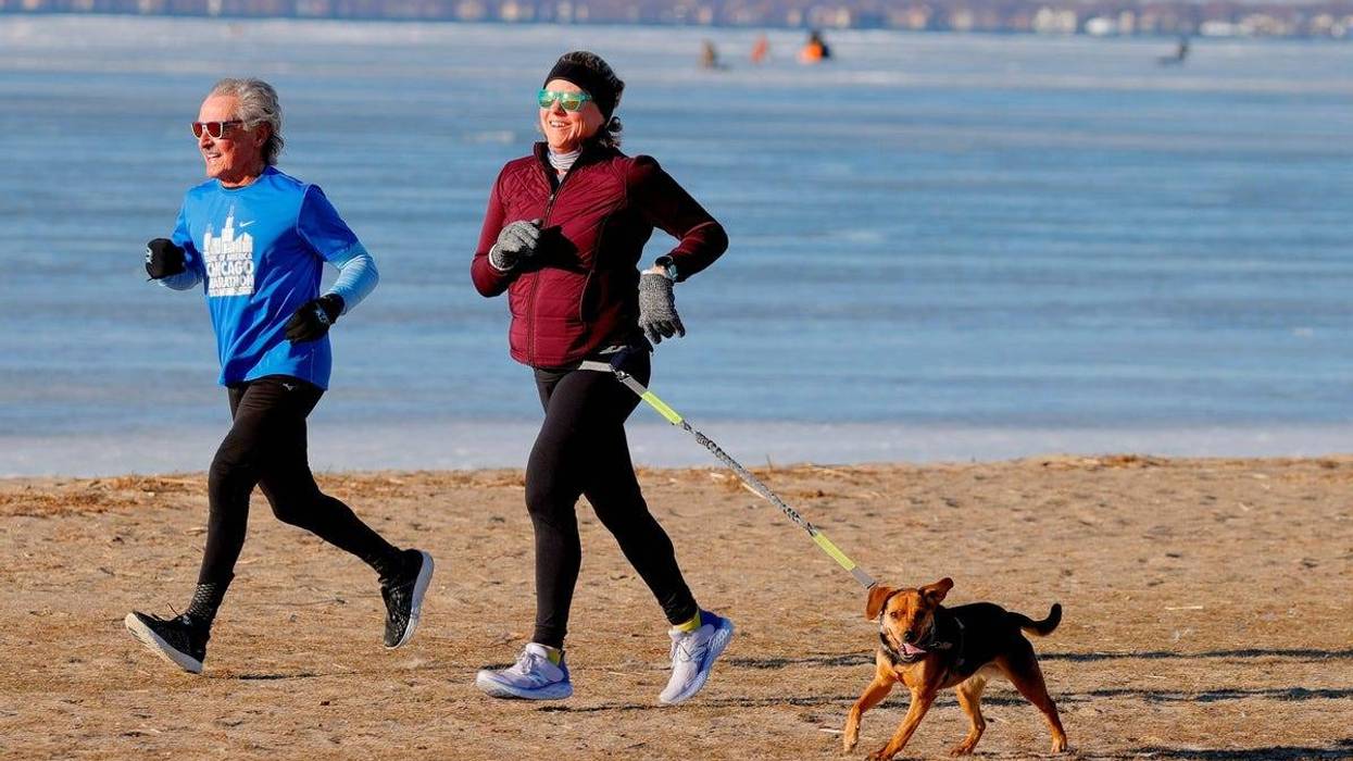Running at Lake St. Clair Metropark