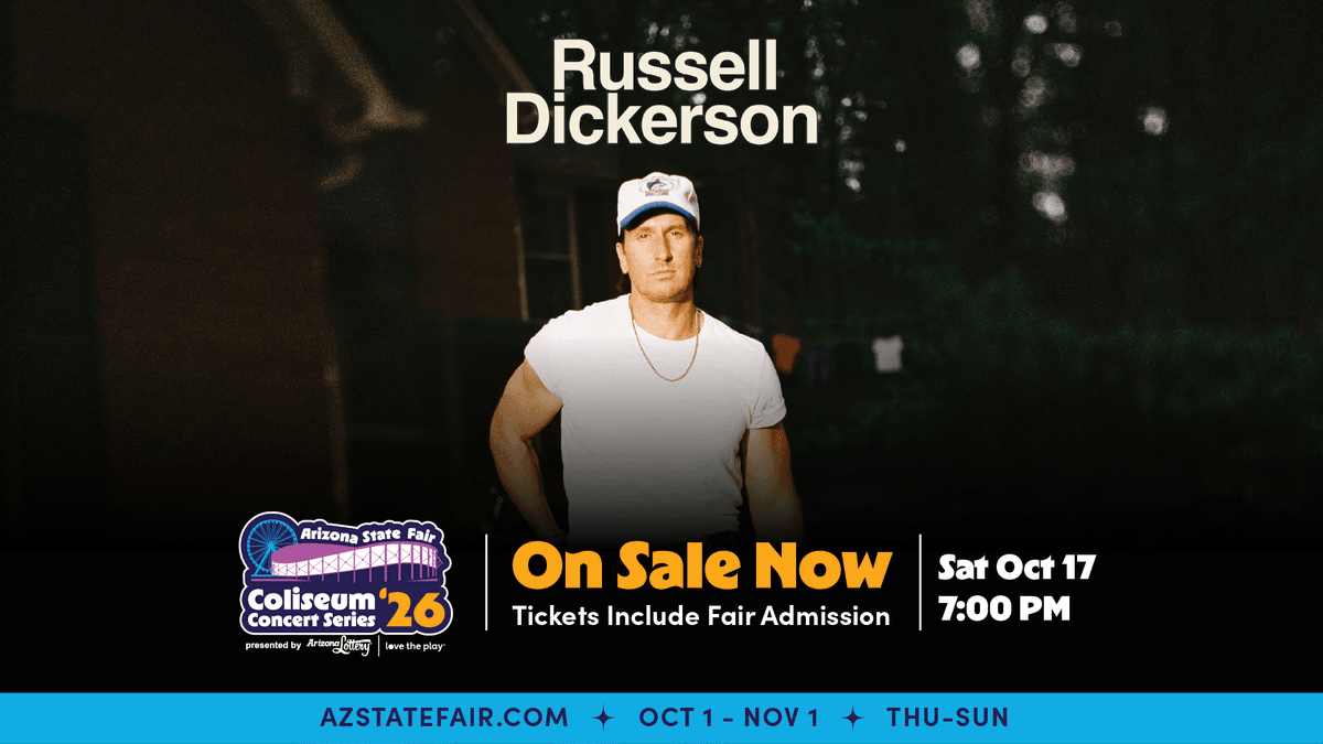 Russell Dickerson Arizona State Fair Coliseum Concert Series