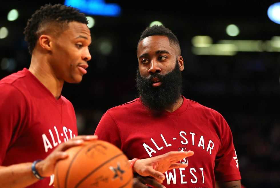 Russell Westbrook and James Harden