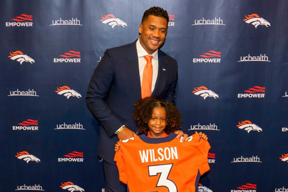 Russell Wilson and daughter