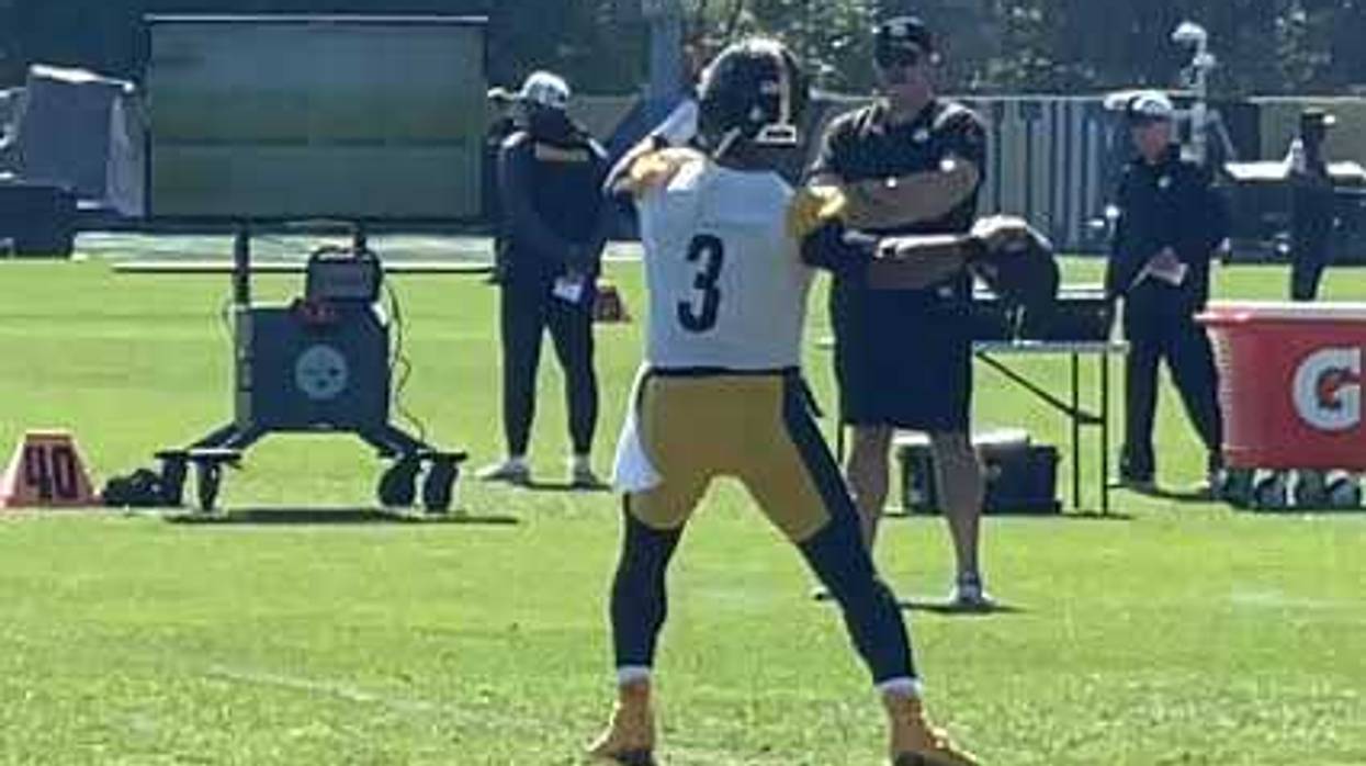 Russell Wilson in practice