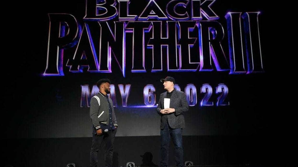 Ryan Coogler of 'Black Panther 2' and President of Marvel Studios Kevin Feige took part today in the Walt Disney Studios presentation at Disney’s D23 EXPO 2019 in Anaheim, Calif. 'Black Panther 2.'
